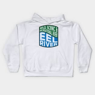 Eel River Wild, Scenic and Recreational River wave Kids Hoodie